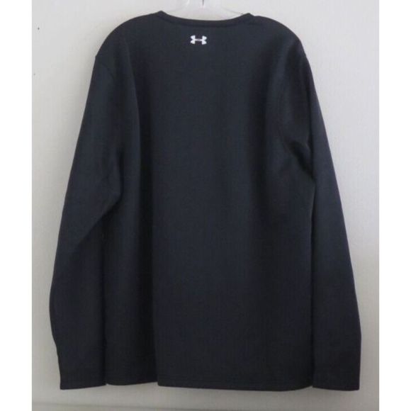 Under Armour 1362873 001 Men's Sz XL Black Rival Crew Long Sleeve Sweatshirt - Picture 2 of 5